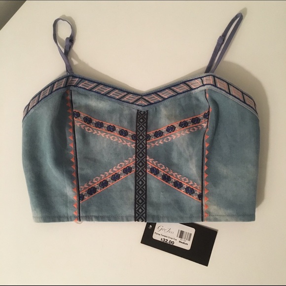 Demin crop top