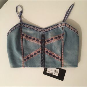 Demin crop top