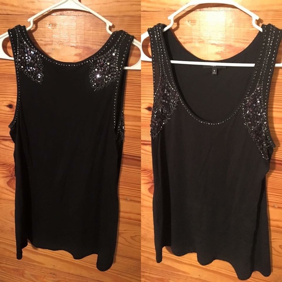 Express beaded tank top. Cute and pretty
