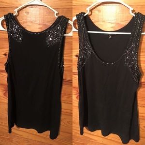 Express beaded tank top. Cute and pretty