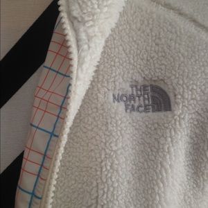 girl's XL Reversible North Face jacket