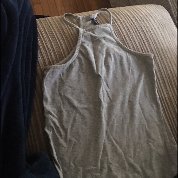 BM high neck grey tank