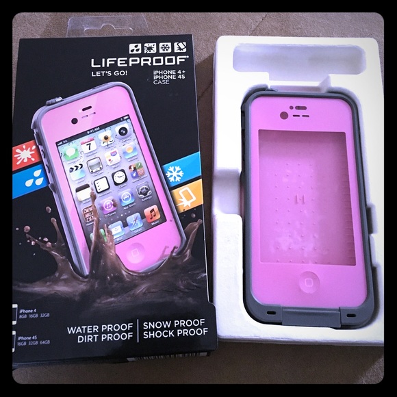 Pink LIFEPROOF Case for iPhone 4 or 4s - Picture 1 of 1