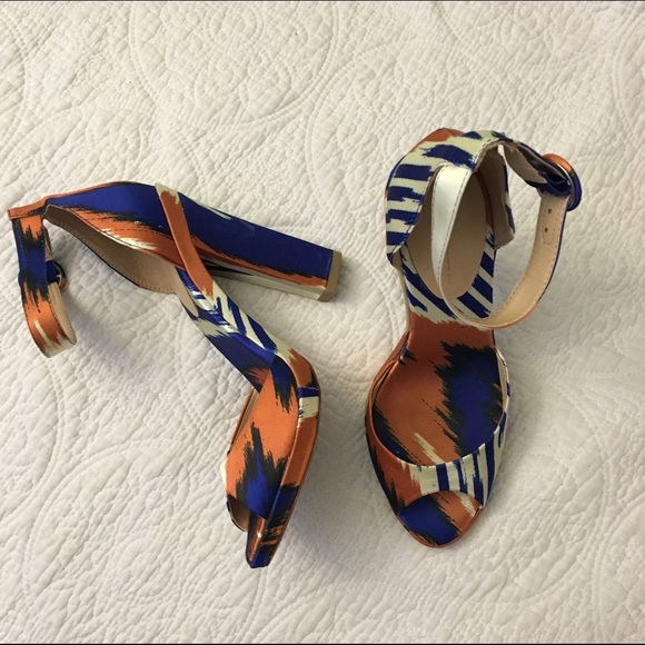 Zara Pattern Satin Sandal High Heels
