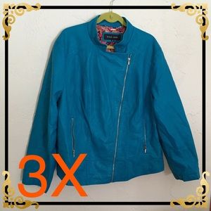 🌟SOLD to @arkitchen Black Rivet Faux Leather Moto