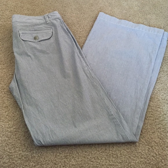 GAP Pinstripe Wide Leg Pants