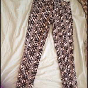 Black & White Aztec Print Skinny Jeans