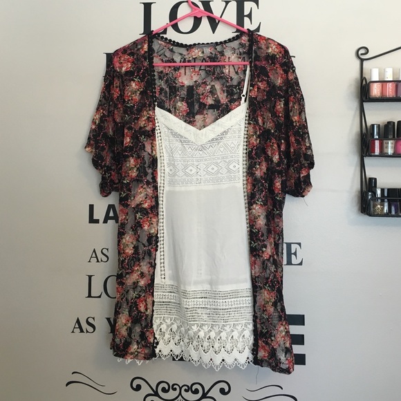 Charlotte Russe Sweaters - Cute Crochet and floral BUNDLE LOWEST PRICE
