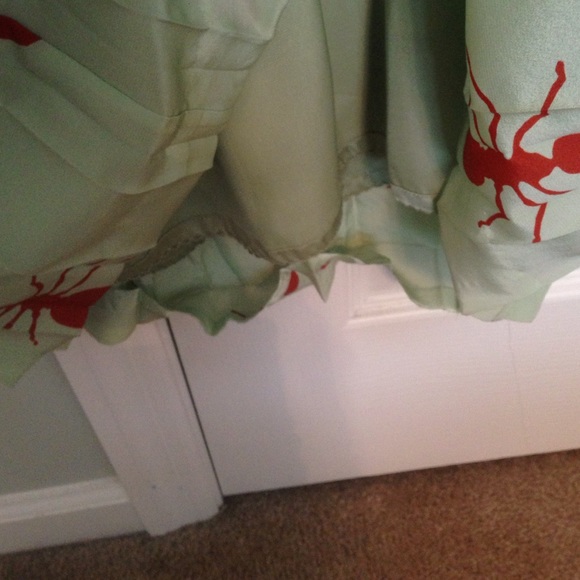 SOLD- Anthropologie Fire Ants Silk Maxi Dress - Picture 4 of 4