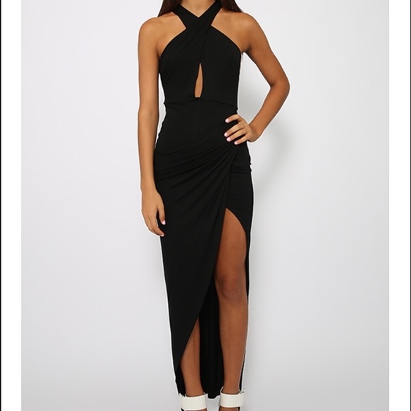 Black maxi dress