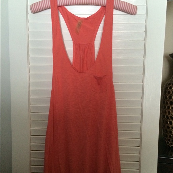 VICTORIA'S SECRET peach swim coverup with pocket