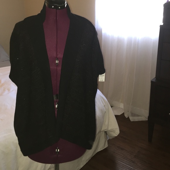 Ann Taylor Loft sequin, open front cardigan.