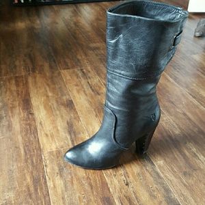 7.5 Black Frye Heel Boots