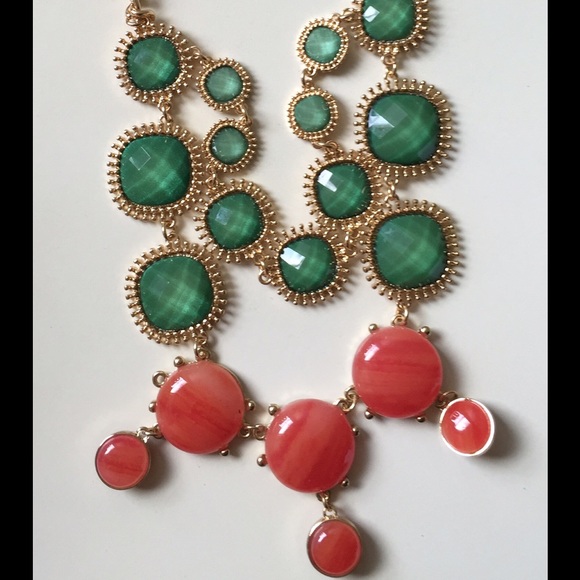Altar'd State Brand- emerald peach gems-Glam Set