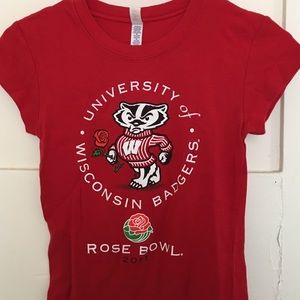 Wisconsin Badgers rose bowl tee