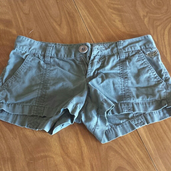 Army green shorts by fox