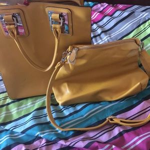 Large Handbag with Crossbody bag.