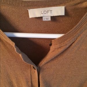 Brown Button Up Ann Taylor Loft Cardigan