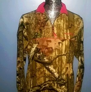 Mossy oak fleece half zip