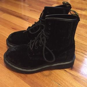 Dr. Marten's Velvet Boots