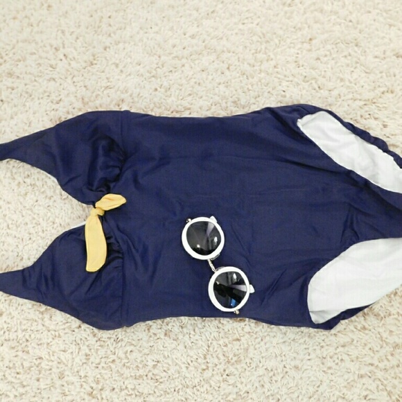 Reversible Nautical Swimsuit
