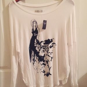 Flowy fashion long sleeve tee