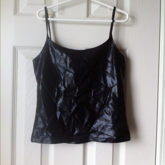 Leather crop top