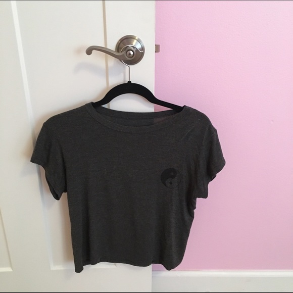 PacSun LA Hearts Yin Yang Crop Top