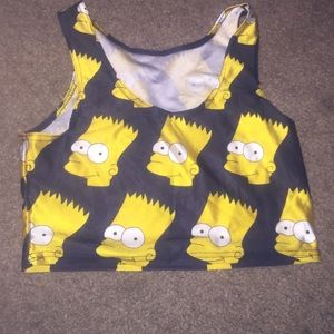 💕 Bart Simpson Crop Top