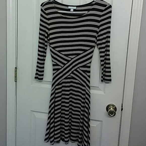 Knit striped dress