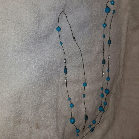 Extra long beautiful beaded necklace