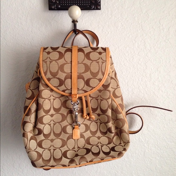 Coach signature backpack