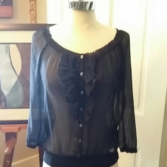 Hollister  sheer blouse.
