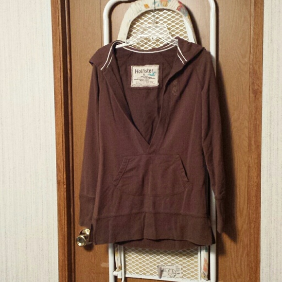Chocolate Hollister hoodie