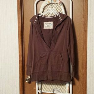 Chocolate Hollister hoodie