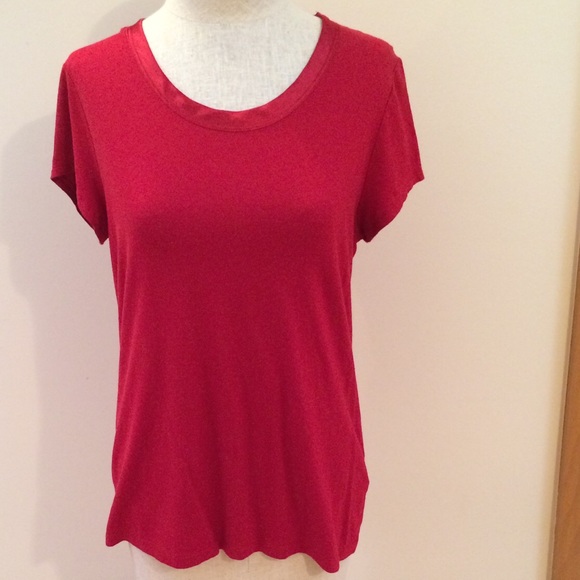 Banana Republic Red Short Sleeve T-shirt