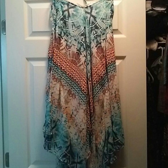 New maxi dress with printed design