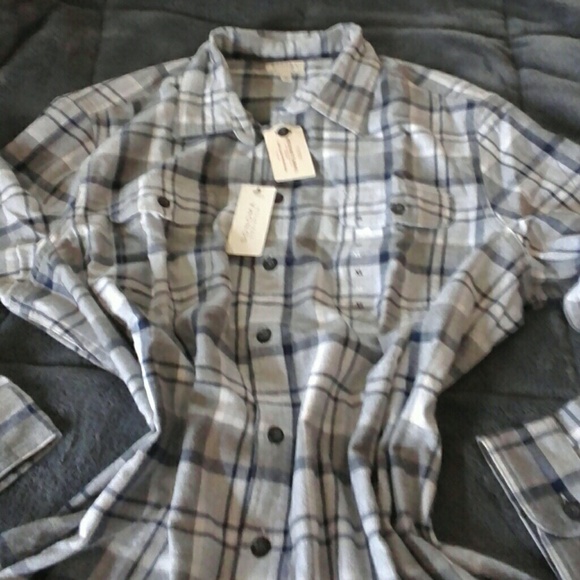 Nwt flannel plaid unisex shirt 52 inch bust area