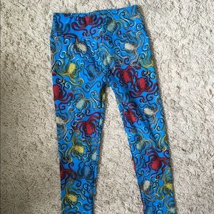 Lularoe Blue Octopus leggings OS