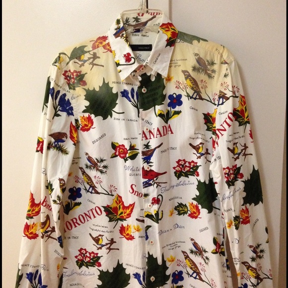 Dsquared2 men's shirt, slim fit, Large. - Picture 1 of 2