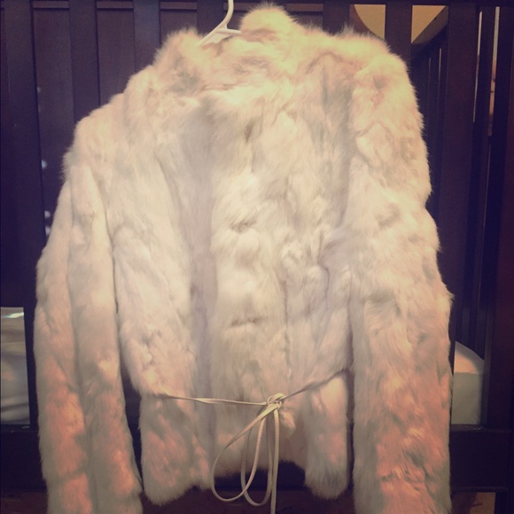 Rabbit fur coat