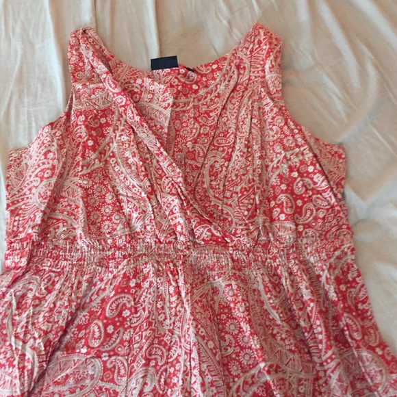 Scarlet paisley print dress