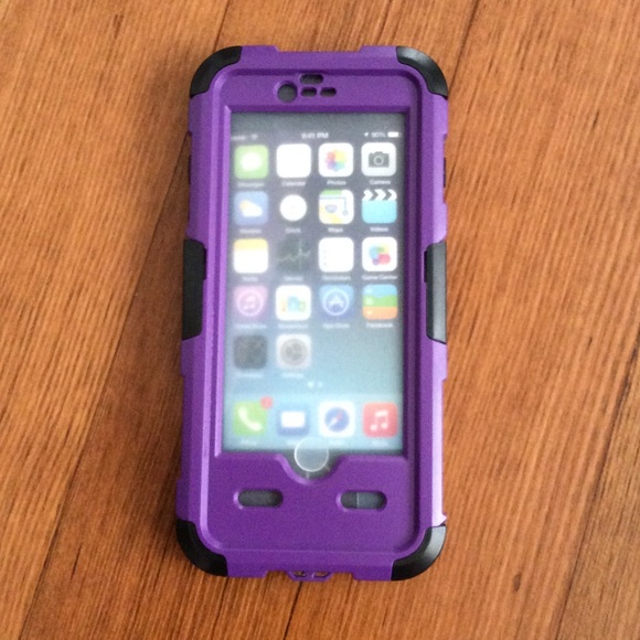 Purple and black waterproof iPhone 6 case NEW