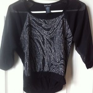 Wet Seal cut off sleeve shirt
