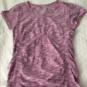Athleta pink/purple short sleeve top