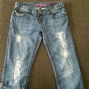 Size 27 rock & roll jeans with 32' inseam