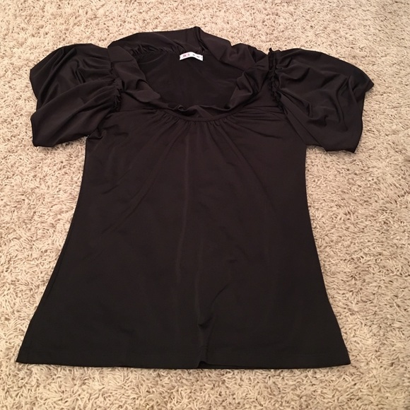 Glam dark brown blouse