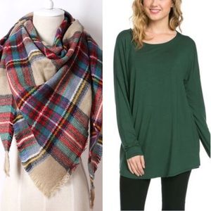Cashmere Scarf & Comfy Top Bundle