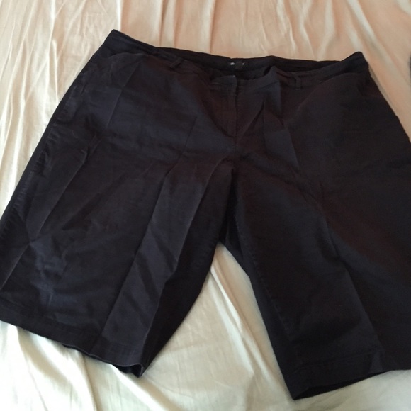 Black Bermuda shorts