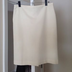 White house black market ivory pencil skirt